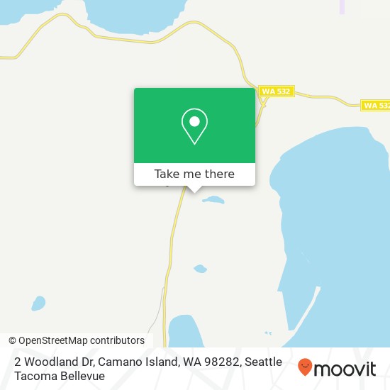 Mapa de 2 Woodland Dr, Camano Island, WA 98282