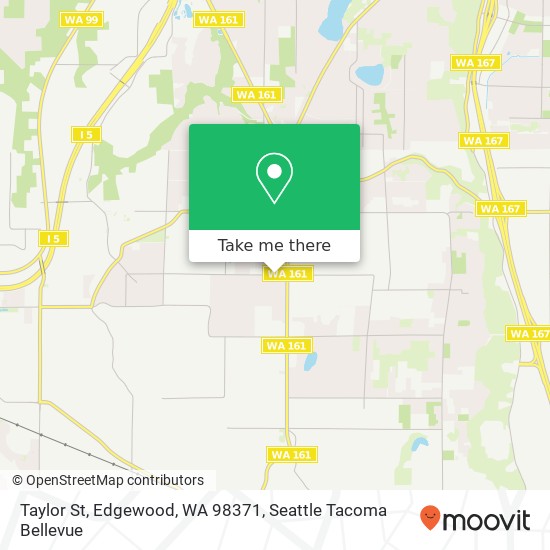 Mapa de Taylor St, Edgewood, WA 98371