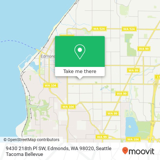 Mapa de 9430 218th Pl SW, Edmonds, WA 98020