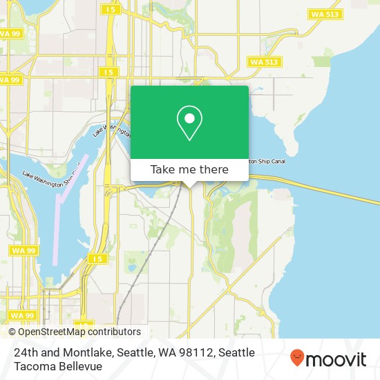 Mapa de 24th and Montlake, Seattle, WA 98112