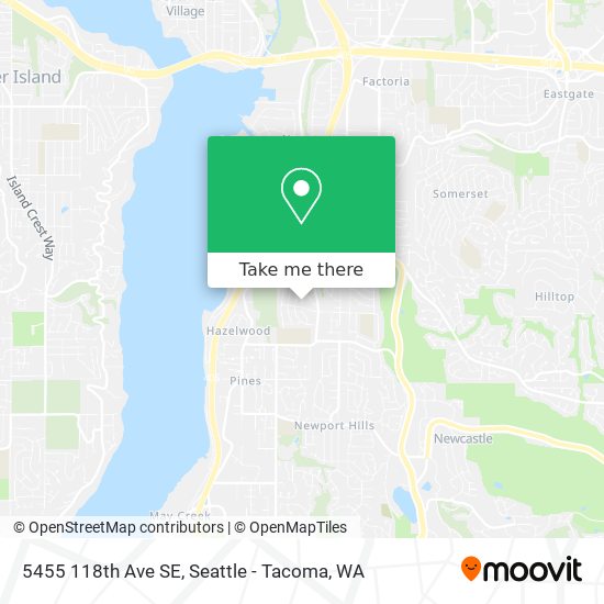 Mapa de 5455 118th Ave SE