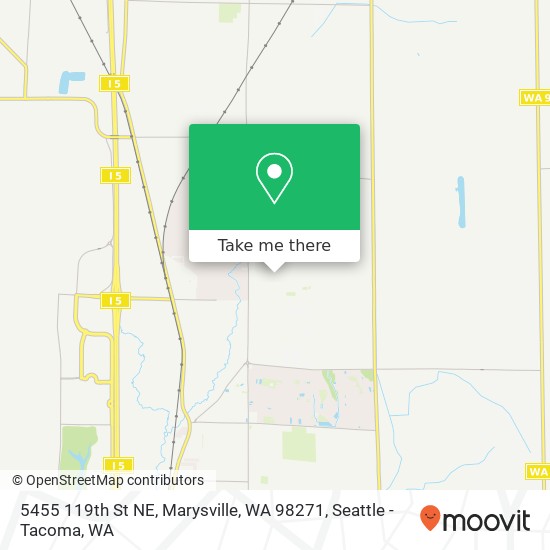 Mapa de 5455 119th St NE, Marysville, WA 98271