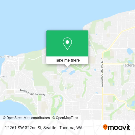 Mapa de 12261 SW 322nd St