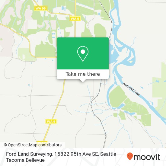 Mapa de Ford Land Surveying, 15822 95th Ave SE