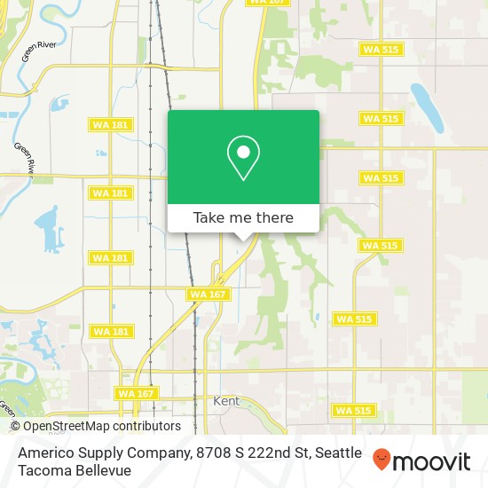 Americo Supply Company, 8708 S 222nd St map