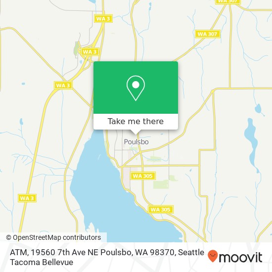 Mapa de ATM, 19560 7th Ave NE Poulsbo, WA 98370