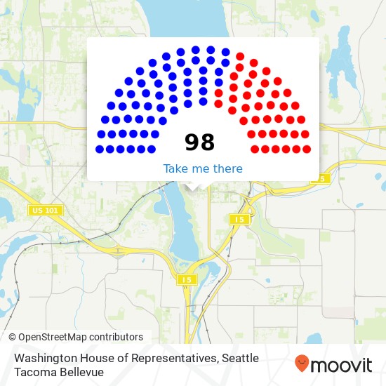 Mapa de Washington House of Representatives