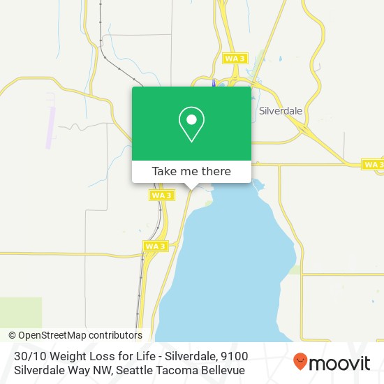 Mapa de 30 / 10 Weight Loss for Life - Silverdale, 9100 Silverdale Way NW