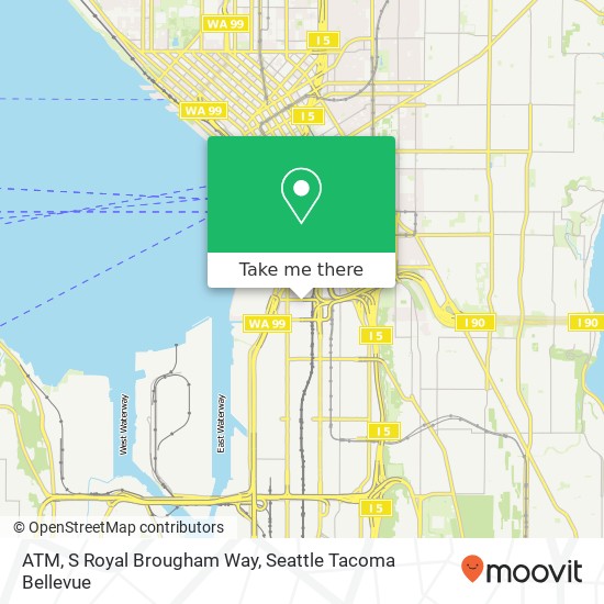 Mapa de ATM, S Royal Brougham Way