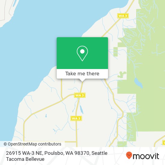 Mapa de 26915 WA-3 NE, Poulsbo, WA 98370