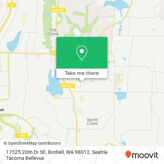 Mapa de 17525 20th Dr SE, Bothell, WA 98012