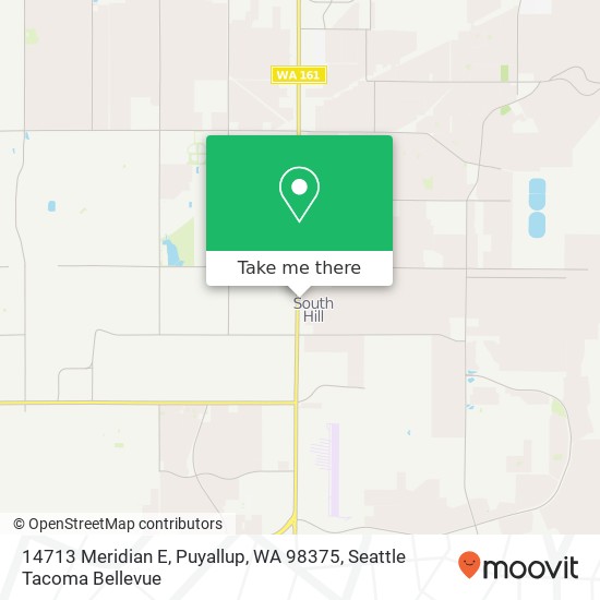 Mapa de 14713 Meridian E, Puyallup, WA 98375