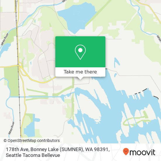 Mapa de 178th Ave, Bonney Lake (SUMNER), WA 98391