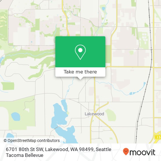 Mapa de 6701 80th St SW, Lakewood, WA 98499