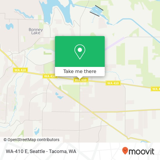 Mapa de WA-410 E, Bonney Lake, WA 98391