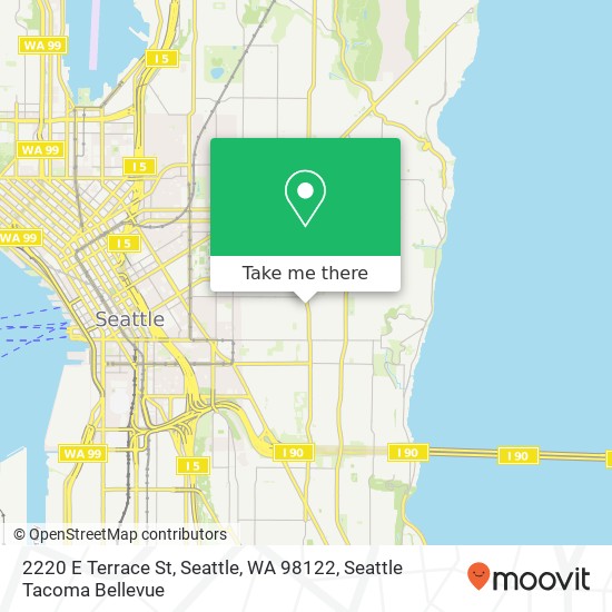 Mapa de 2220 E Terrace St, Seattle, WA 98122