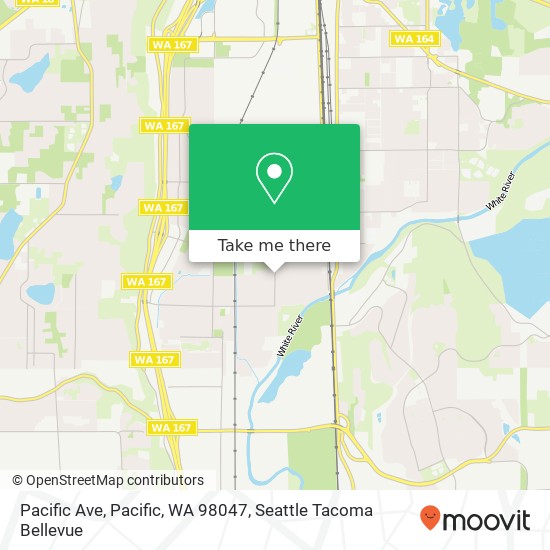 Mapa de Pacific Ave, Pacific, WA 98047