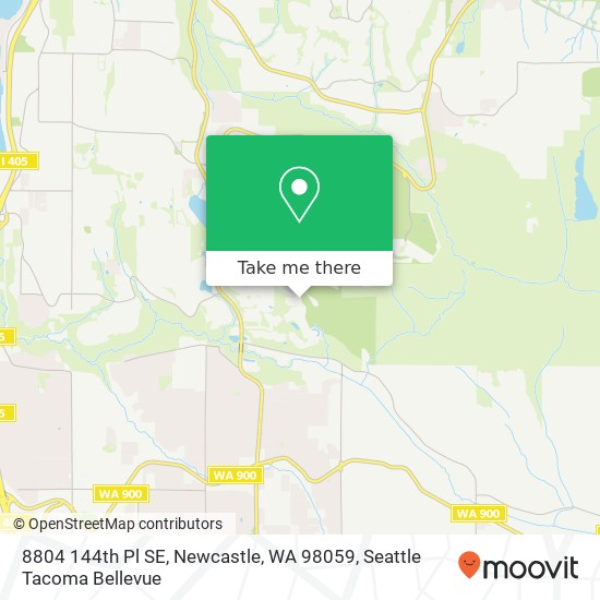 Mapa de 8804 144th Pl SE, Newcastle, WA 98059