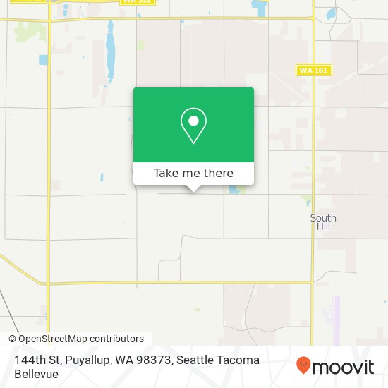 Mapa de 144th St, Puyallup, WA 98373