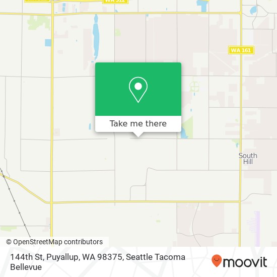 Mapa de 144th St, Puyallup, WA 98375