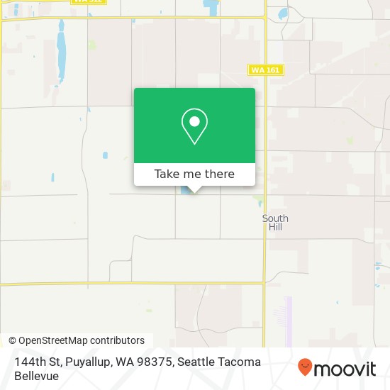 144th St, Puyallup, WA 98375 map