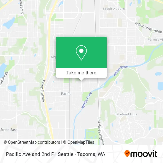 Mapa de Pacific Ave and 2nd Pl