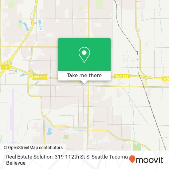 Mapa de Real Estate Solution, 319 112th St S