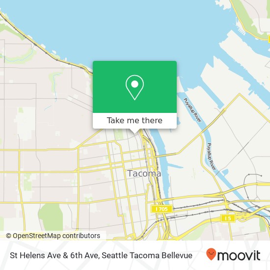 Mapa de St Helens Ave & 6th Ave