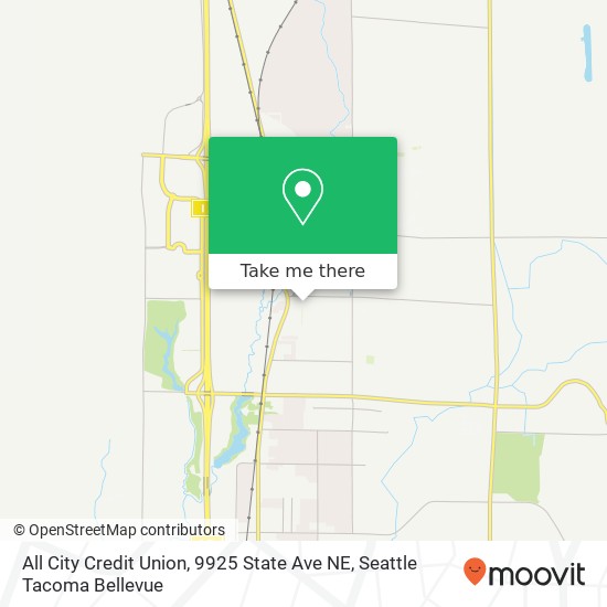 Mapa de All City Credit Union, 9925 State Ave NE