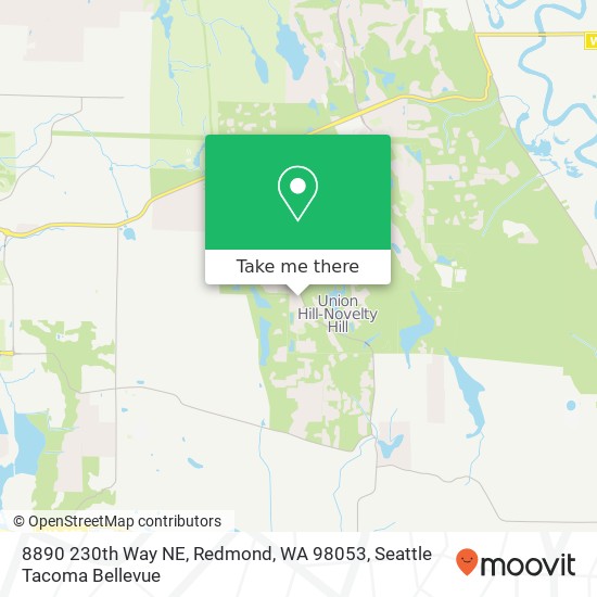 Mapa de 8890 230th Way NE, Redmond, WA 98053