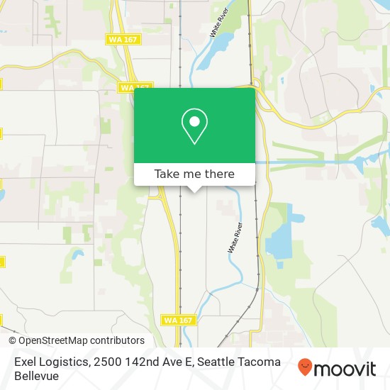 Mapa de Exel Logistics, 2500 142nd Ave E