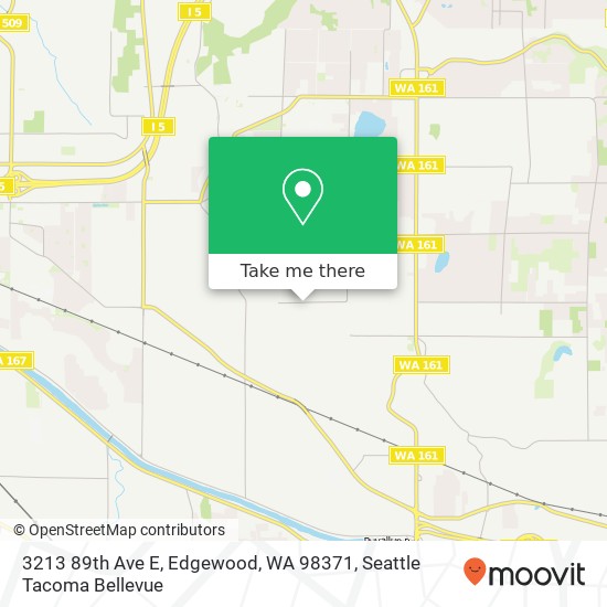 Mapa de 3213 89th Ave E, Edgewood, WA 98371