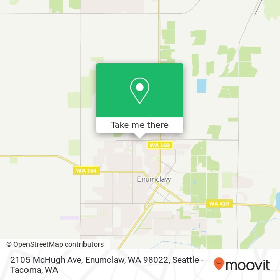 Mapa de 2105 McHugh Ave, Enumclaw, WA 98022