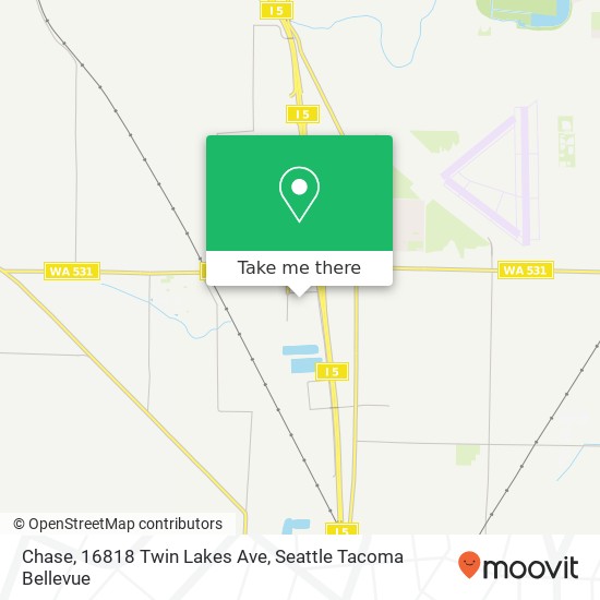 Chase, 16818 Twin Lakes Ave map