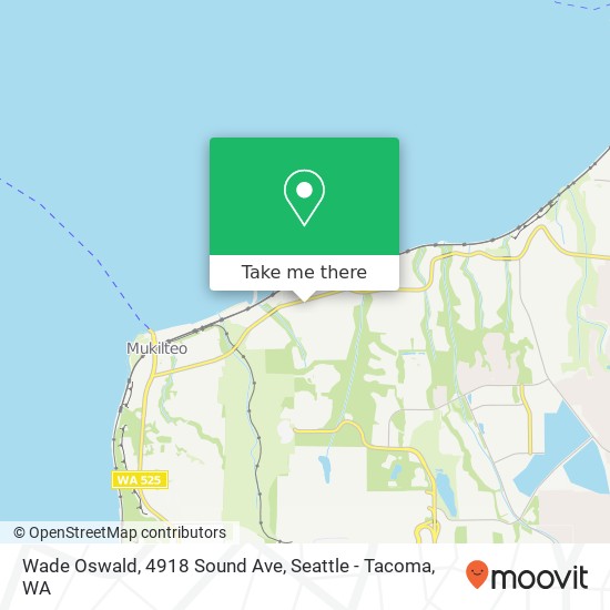Mapa de Wade Oswald, 4918 Sound Ave