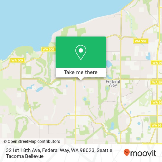 Mapa de 321st 18th Ave, Federal Way, WA 98023