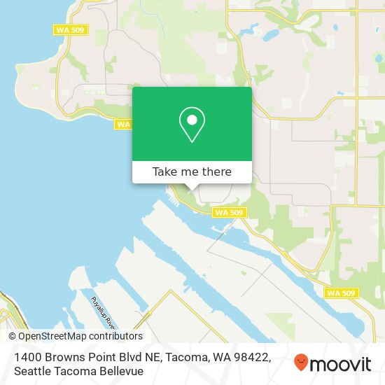 1400 Browns Point Blvd NE, Tacoma, WA 98422 map
