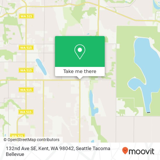 132nd Ave SE, Kent, WA 98042 map