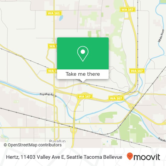 Mapa de Hertz, 11403 Valley Ave E