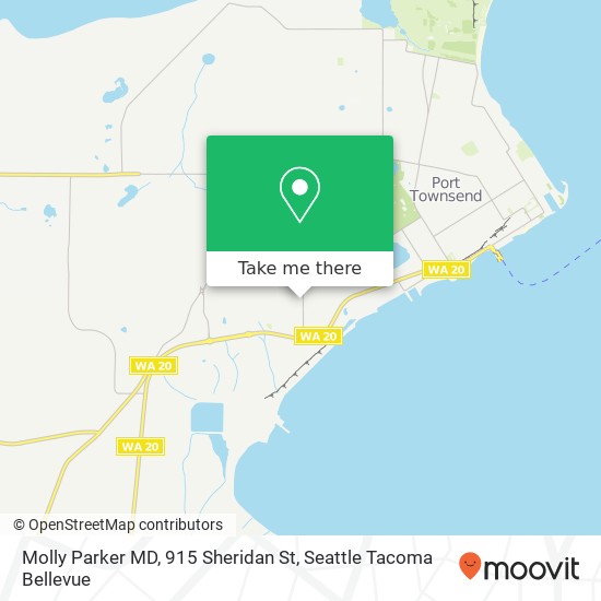 Mapa de Molly Parker MD, 915 Sheridan St