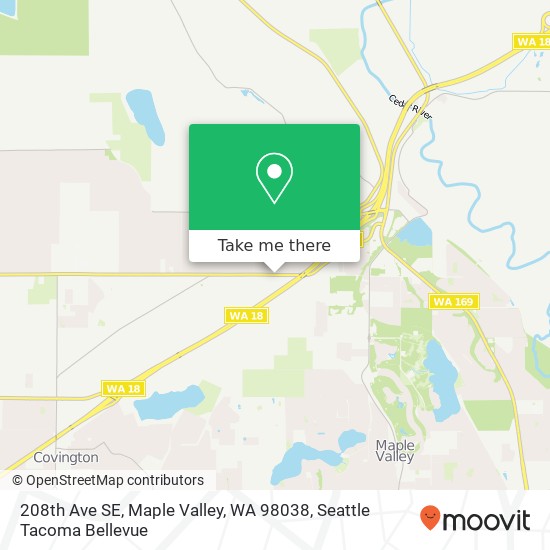 208th Ave SE, Maple Valley, WA 98038 map