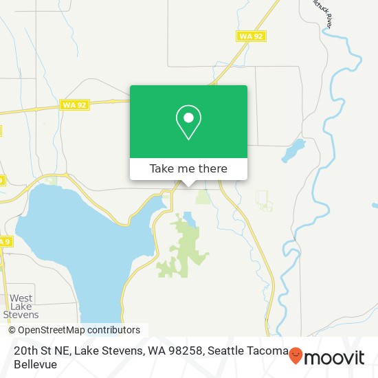 Mapa de 20th St NE, Lake Stevens, WA 98258