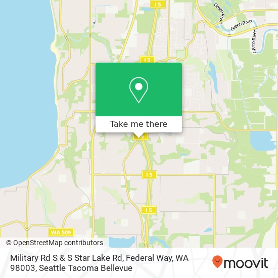 Military Rd S & S Star Lake Rd, Federal Way, WA 98003 map