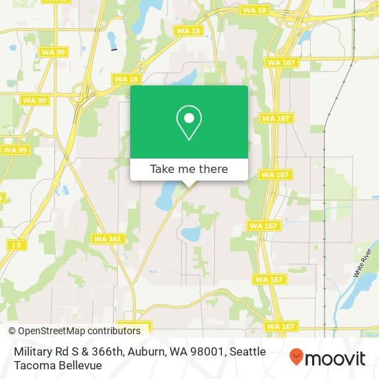 Mapa de Military Rd S & 366th, Auburn, WA 98001