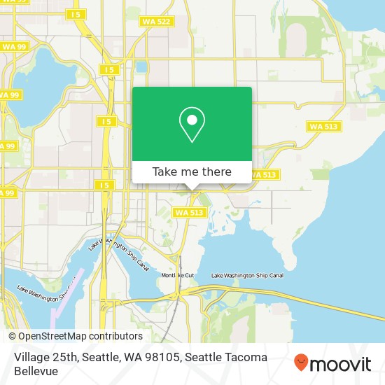 Mapa de Village 25th, Seattle, WA 98105