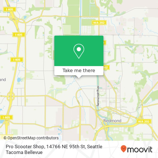 Pro Scooter Shop, 14766 NE 95th St map