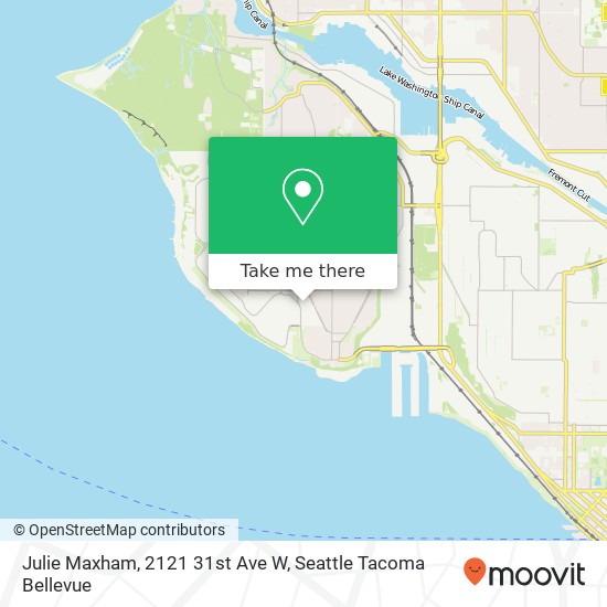 Mapa de Julie Maxham, 2121 31st Ave W