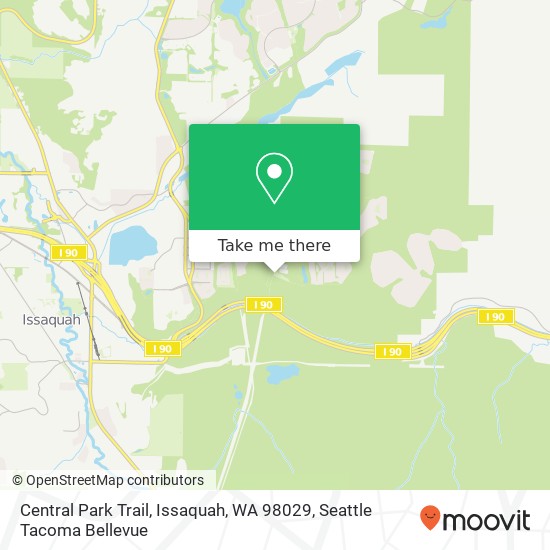 Central Park Trail, Issaquah, WA 98029 map