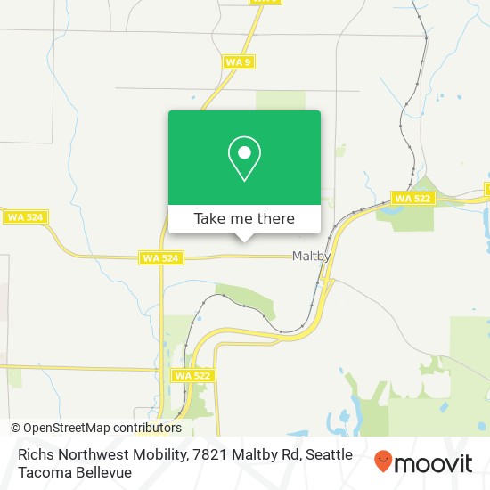 Richs Northwest Mobility, 7821 Maltby Rd map