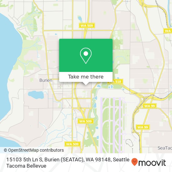 Mapa de 15103 5th Ln S, Burien (SEATAC), WA 98148